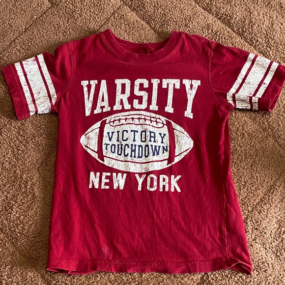 Carter's Other - Carter's Red Varsity Tee with White Stripes